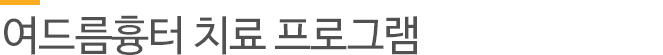 여드름흉터 치료 프로그램